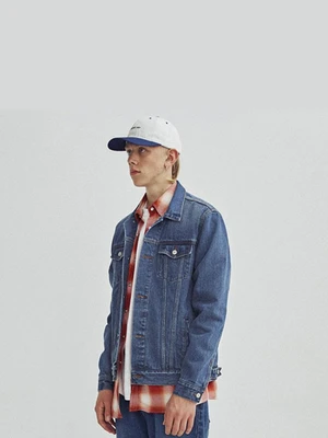 LIGHT WASHED DENIM JACKET GA [BLUE]