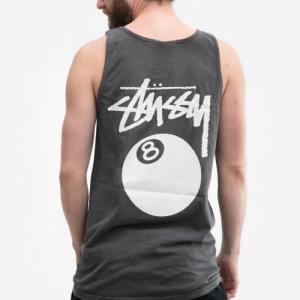 8 BALL PIG. DYED TANK-BLK