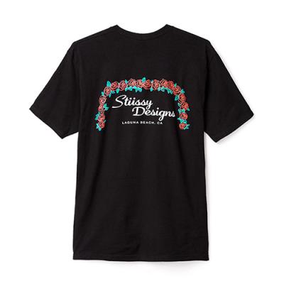 LB ROSES TEE-BLK