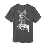 POSEIDON PIG. DYED TEE-BLK