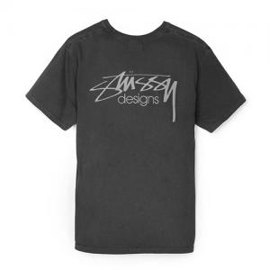 STUSSY DESIGNS PIG. DYED TEE-BLACK