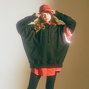 80S CHARMS HOODY-BK