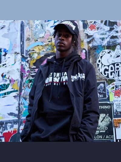 ARCH VER. BASIC LOGO HOODIE - BLACK