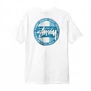 REGGAE SURF DOT TEE-WHT