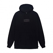 BAR LOGO OVERDYED PULLOVER-BLK