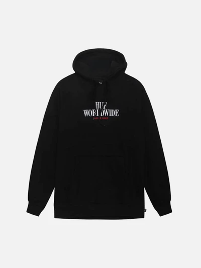 SERIF STACK PULLOVER FLEECE-BLK