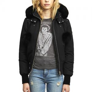 (국내배송) (MK2002LB_291) 데비 여자패딩LADIES DEBBIE BOMBER-BLACK (blk fur)