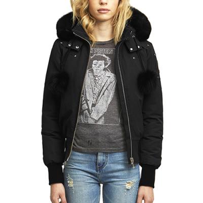 (국내배송) (MK2002LB_291) 데비 여자패딩LADIES DEBBIE BOMBER-BLACK (blk fur)