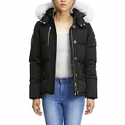 (국내배송) (MK2229L3Q_290) 쓰리쿼터 여자패딩 LADIES 3Q JACKET-BLACK (wht fur)