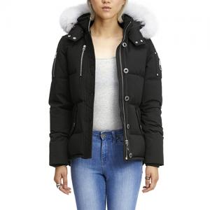 (국내배송) (MK2229L3Q_290) 쓰리쿼터 여자패딩 LADIES 3Q JACKET-BLACK (wht fur)