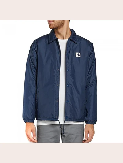 (I0230778)SPORTS PILE COACH JACKET-STEEL NAVY(WAX)