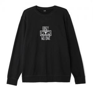 (112480020)NO ONE CREW-BLK