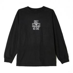 (131030073)NO ONE LS TEE-BLK