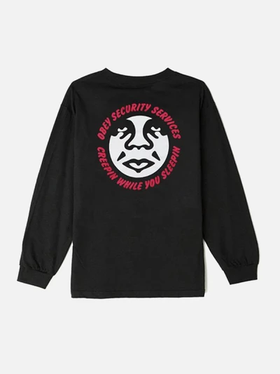 (164901610)SECURITY SERVICES LS TEE-BLK