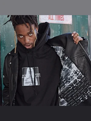 PORNO 6 HOODIE - BLACK