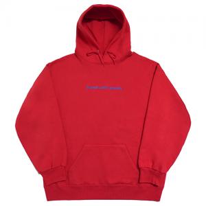 [FRESH ANTI YOUTH] LOGO HOOD SWEATER-RED