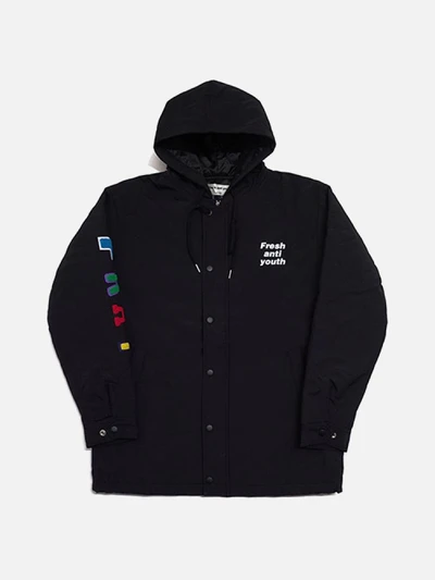 [FRESH ANTI YOUTH] ANTIWINTER FRAY PARKA-BLACK