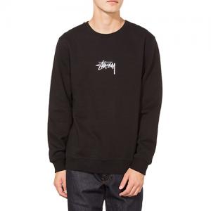 STUSSY STOCK APP. CREW-BLK
