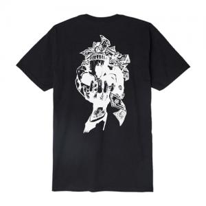 (163081612)CASH FOR CHAOS SKULL TEE-BLK