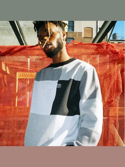 PATCH WORK BASIC LOGO CREWNECK SHIRT - ACHROMATIC COLOR