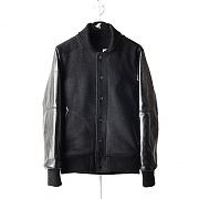 [WHYWORKS] VARSITY JACKET-BLACK