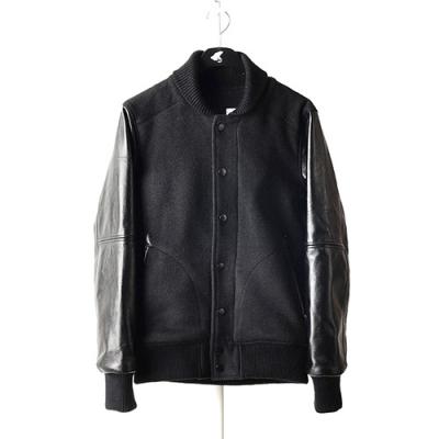 [WHYWORKS] VARSITY JACKET-BLACK
