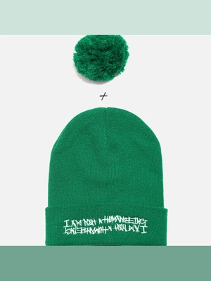 BASIC LOGO BELL BEANIE-GREEN
