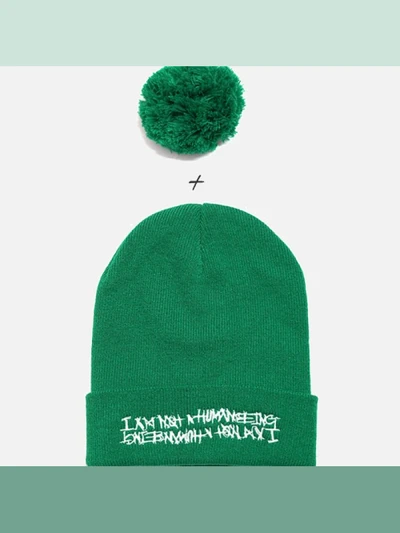 BASIC LOGO BELL BEANIE-GREEN