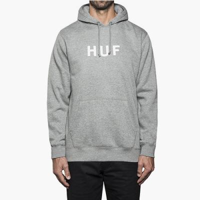ORIGINAL LOGO PULLOVER FLEECE-GREY(WHT)