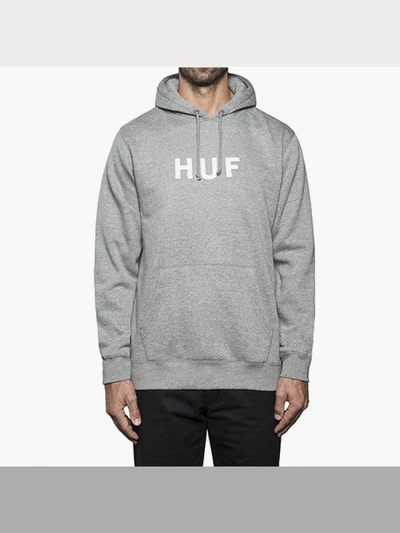 ORIGINAL LOGO PULLOVER FLEECE-GREY(WHT)