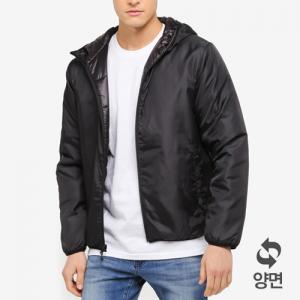 REVERSIBLE NYLON JACKET-BLK