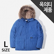덕 다운 울버린 파카-BLUE (가슴쪽 오염)