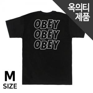 (163081489)OBEY JUMBLE LO - FI TEE-BLK (허리 원단불량)