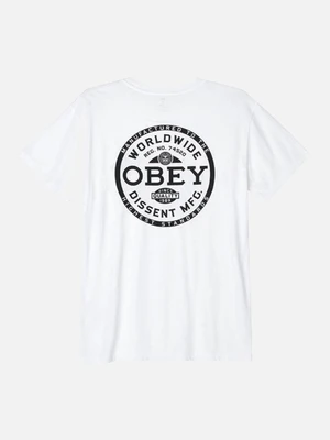 (163081681)OBEY DISSENT STANDARDS TEE-WHT