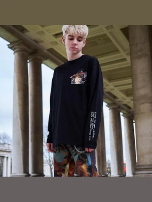 THE DRINK TAKES YOU L/S T-SHIRT - BLACK