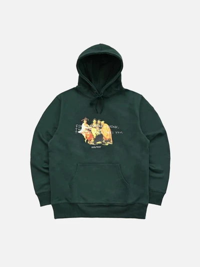 THE DRINK TAKES YOU HOODIE - DARK GREEN