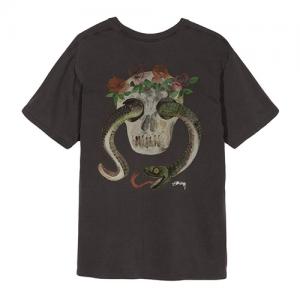 CALAVERA PIG. DYED PKT TEE-BLK