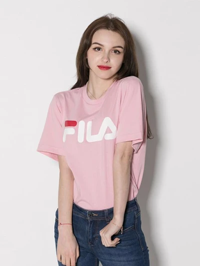 FILA LOGO TEE-PINK