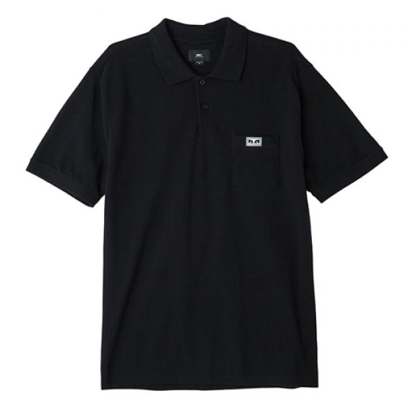 (131090034)ALL EYEZ POLO TEE-BLK