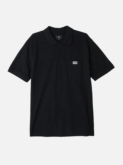 (131090034)ALL EYEZ POLO TEE-BLK