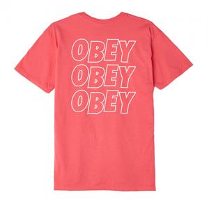 (163081489)OBEY JUMBLE LO - FI TEE-CRL