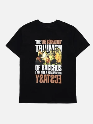 THE TRIUMPH OF BACCHUS T-SHIRT - BLACK