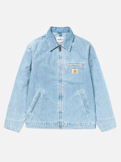 (I024846)DETROIT JACKET-BLUE STONE BLEACHED
