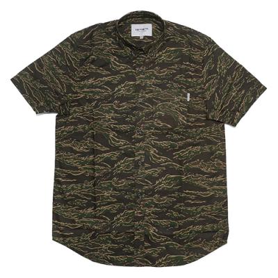 (I022594)S/S CAMO TIGER SHIRT-CAMO TIGER, LAUREL