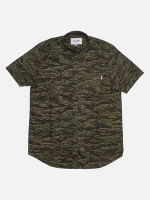 (I022594)S/S CAMO TIGER SHIRT-CAMO TIGER, LAUREL