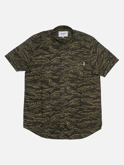 (I022594)S/S CAMO TIGER SHIRT-CAMO TIGER, LAUREL