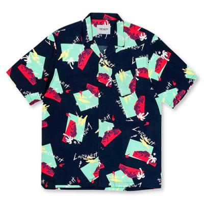 (I024147)S/S ANDERSON SHIRT-ANDERSON PRINT, SUB BLUE