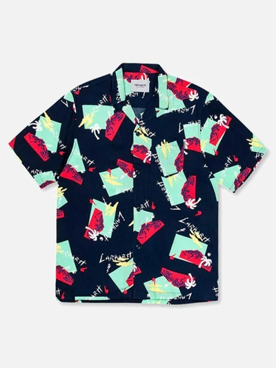 (I024147)S/S ANDERSON SHIRT-ANDERSON PRINT, SUB BLUE