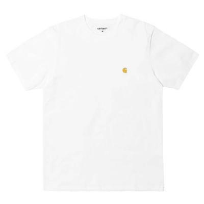 (I026391) 체이스 반팔티 WHITE/GOLD