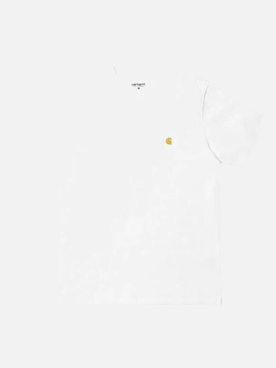 (I026391) 체이스 반팔티 WHITE/GOLD
